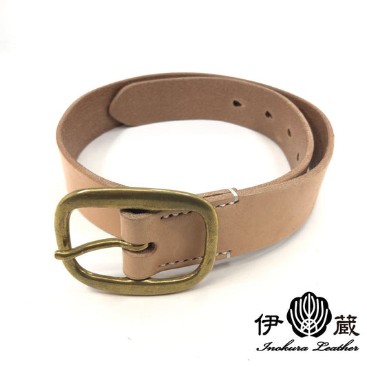 Extra thick saddle leather belt 5.5mm